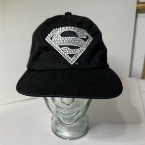Women’s Black Superman Baseball Cap